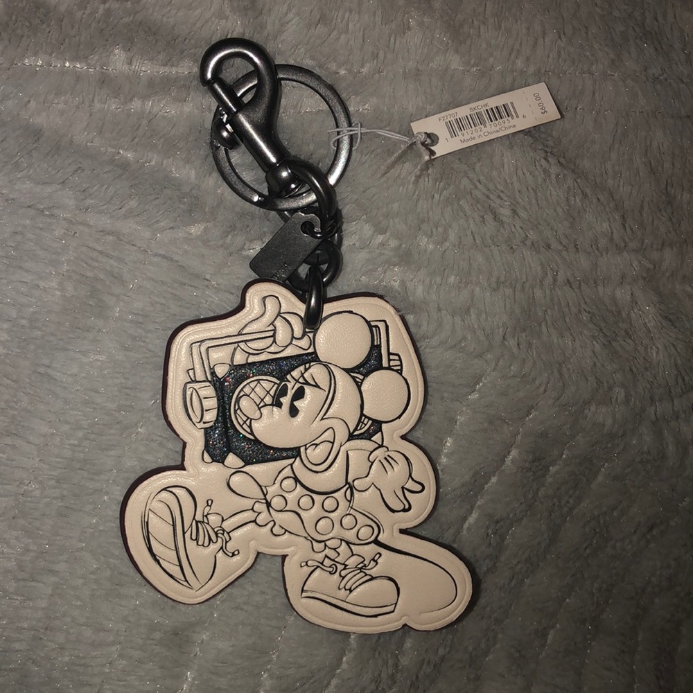 Coach Minnie Mouse key chain